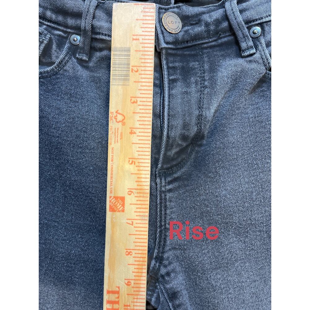 LOFT Outlet Women’s Modern Skinny Jeans Gray Black Wash Size 6 Mid Rise - Picture 9 of 10